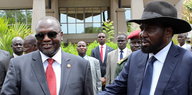 Südsudans Präsident Kiir und Vizepräsident Machar