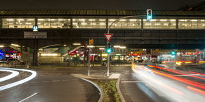 Blick auf den U-Bahnhof am Kottbusser Tor