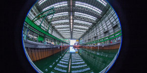 Blick ins Innere der Lloyd-Werft