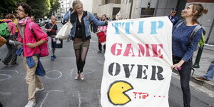 TTIP-Proteste am vergangenen Wochenende in Brüssel