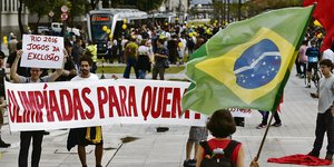 Proteste in den Straßen von Rio de Janeiro