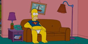 Homer Simpson auf dem Sofa