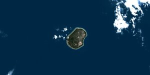 Luftaufnahme der Insel Nauru