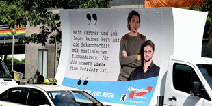 AfD-Wahlwerbebus