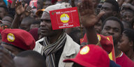 Oppositionsanhänger in Sambia