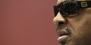 Stevie Wonder in Nahaufnahme