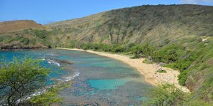 Ein Strand auf der Insel Oahu, Hawaii