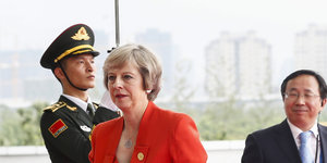 Die britische Premierministerin Theresa May auf dem G20-Gipfel in China.