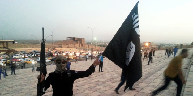 Kämpfer der Terrormiliz "IS" in Mossul.