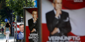 Wahlkampfplakate in Wien