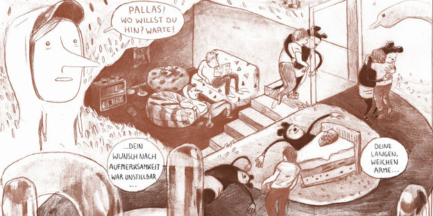Abbildung aus dem Comic "Sandro" von Alice Socal.