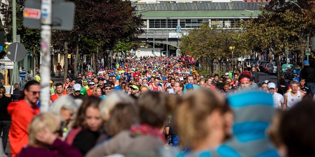 Zuschauer beim Berlin-Marathon