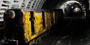 Tunnel in einer Kohlemine