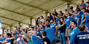 Fußballfans im Stadion