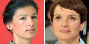 Sahra Wagenknecht und Frauke Petry im Porträt