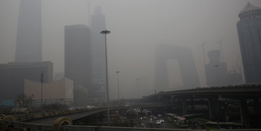 Smog in der Innenstadt