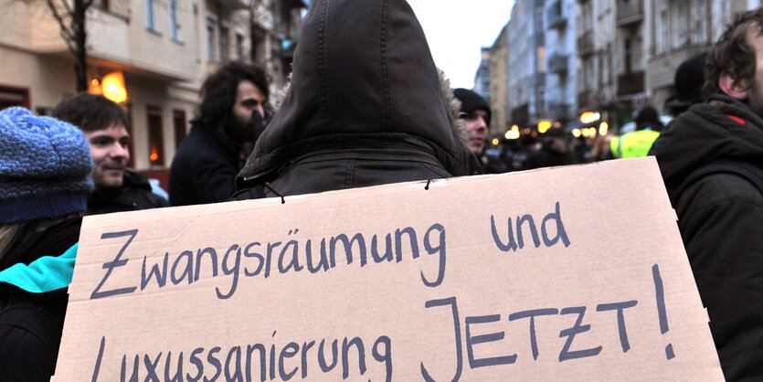 Protest gegen Räumung