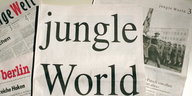 eine Ausgabe der Zeitung „Jungle World“