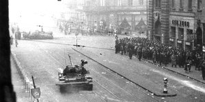 Szene des ungarischen Volksaufstands von 1956