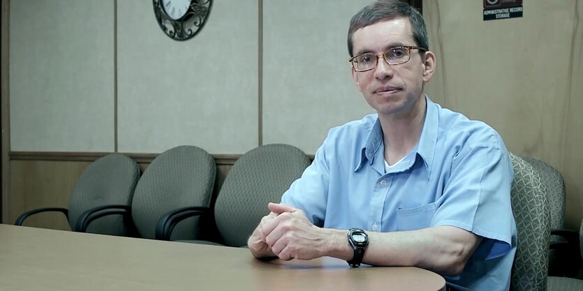 Jens Söring beim Interview im Gefängnis 2014