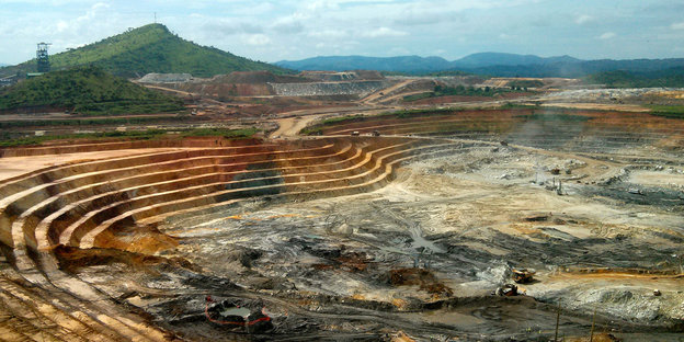 Eine Goldmine im Kongo