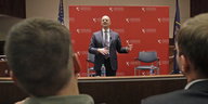 Der unabhängige Präsidentschaftskandidat Evan McMullin spricht in Salt Lake City