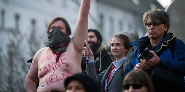 Protest gegen Nazis