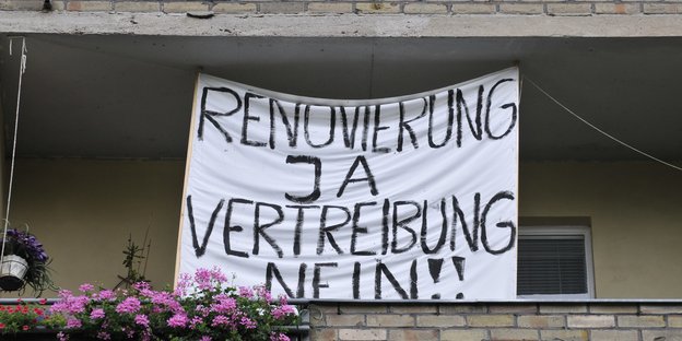 Protest von Mietern in Berlin