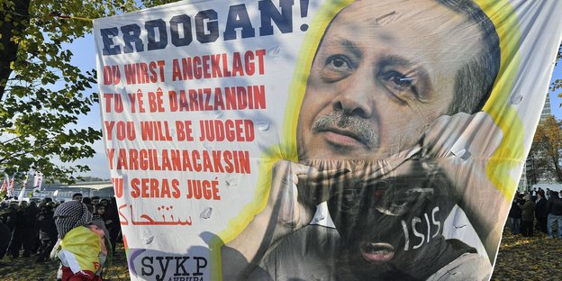 Am Samstag auf Kölner Rheinwiese: Erdogang-Gegner protestieren gegen den türkischen Autokraten