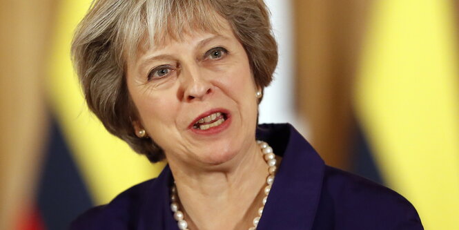 Die britische Premierministerin Theresa May