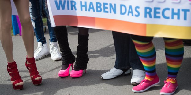 Protest gegen Homophobie