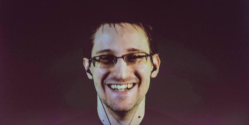 Das Gesicht von Edward Snowden