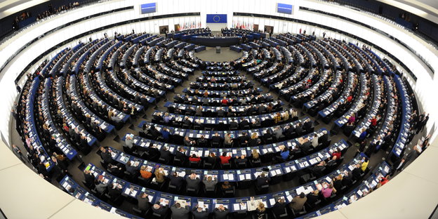Alle Sitze des Europaparlaments