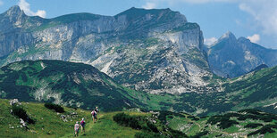 Wuchtige Alpengipfel in Österreich