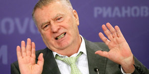 Der russische Politiker Wladimir Schirinowski
