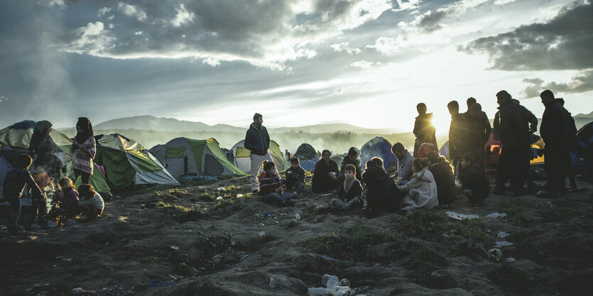 Flüchtlingscamp Idomeni an der griechisch-mazedonischen Grenze