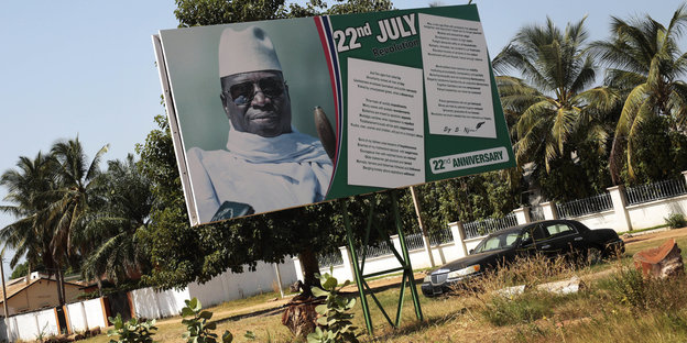Wahlwerbung für Yahya Jammeh in Serrekunda