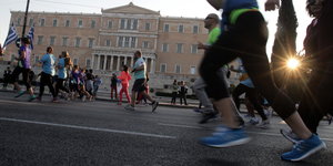Läufer in Athen