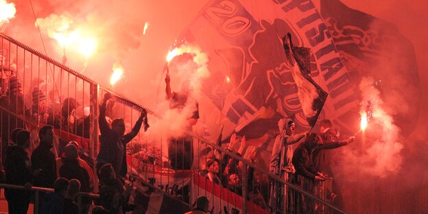 Ultra-Fans bei Hertha