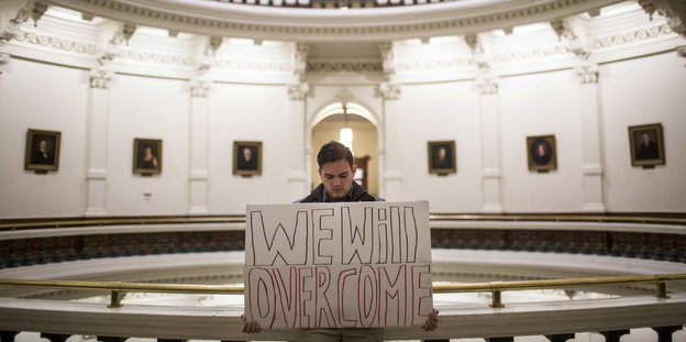 Jacob Rubio in der Rotunde des Capitols, kurz nachdem Trump als Präsident gewählt wurde