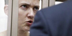 Nadija Sawtschenko im Gefängnis