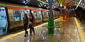 Neueröffnete Metro-Station in Istanbul