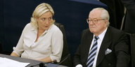 Marine und Jean-Marie Le Pen