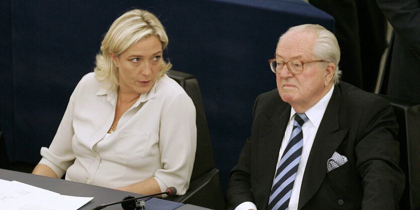 Marine und Jean-Marie Le Pen