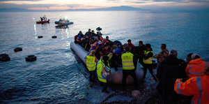 Flüchtlinge erreichen Griechenland per Boot