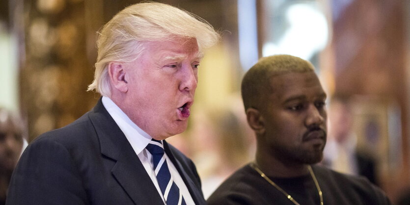 Donald Trump und Kanye West