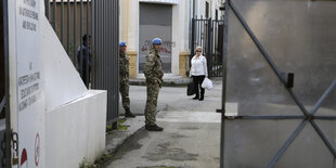 Foto vom Checkpoint Ledras in der geteilten Hauptstadt Nikosia