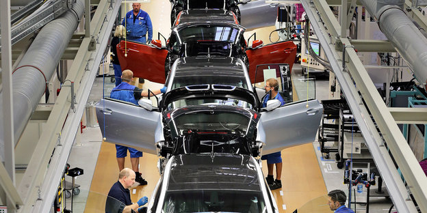 Produktion von E-Autos bei BMW in Leipzig