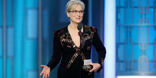 Die US-Schauspielerin Meryl Streep bei den Golden Globe Awards