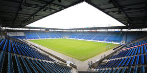 Blick in das Innere des Stadions in Magdeburg